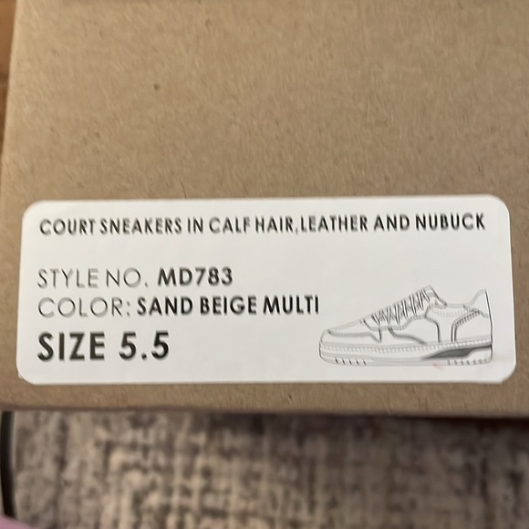 MADEWELL Size 5.5, calf hair, leather and nubuck tennis shoes. - Picture 6 of 8